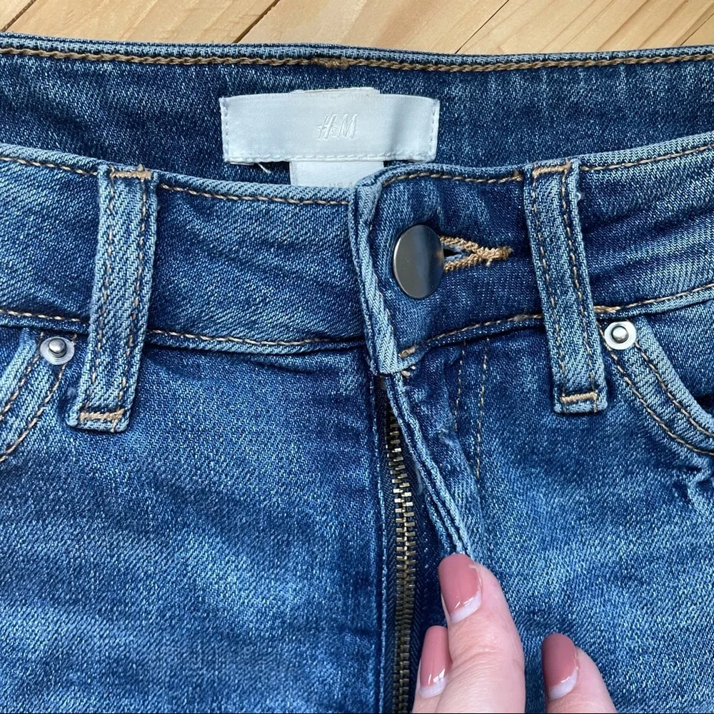 High Waisted Denim Cutoff Shorts